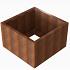Plantenbak Module+ 210x210x56 cm - Corten