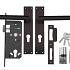 Cilinderslot RVS t.b.v. Frame Deur Zwart