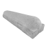 Stootband met voet 20x17x95 1x Rond - Grijs